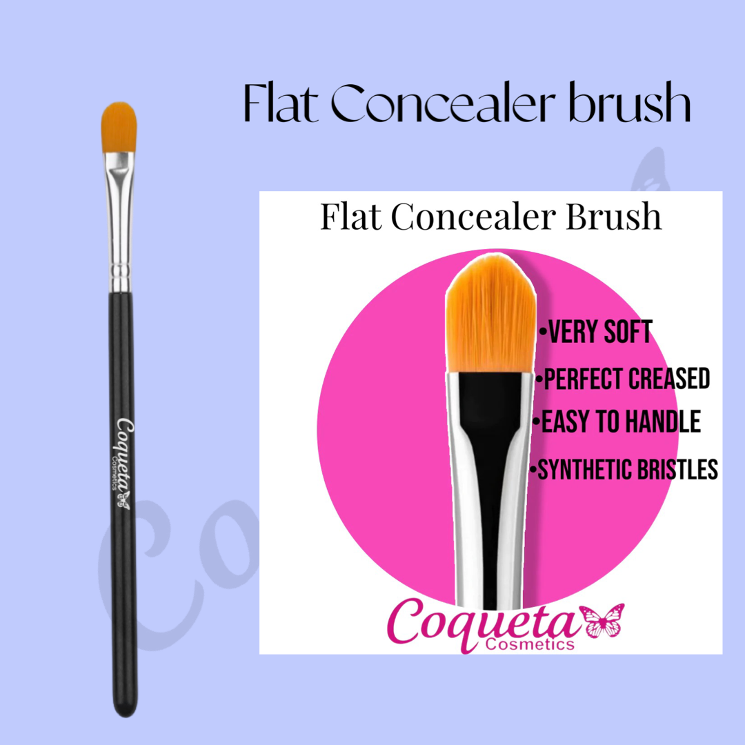 Flat concealer brush
