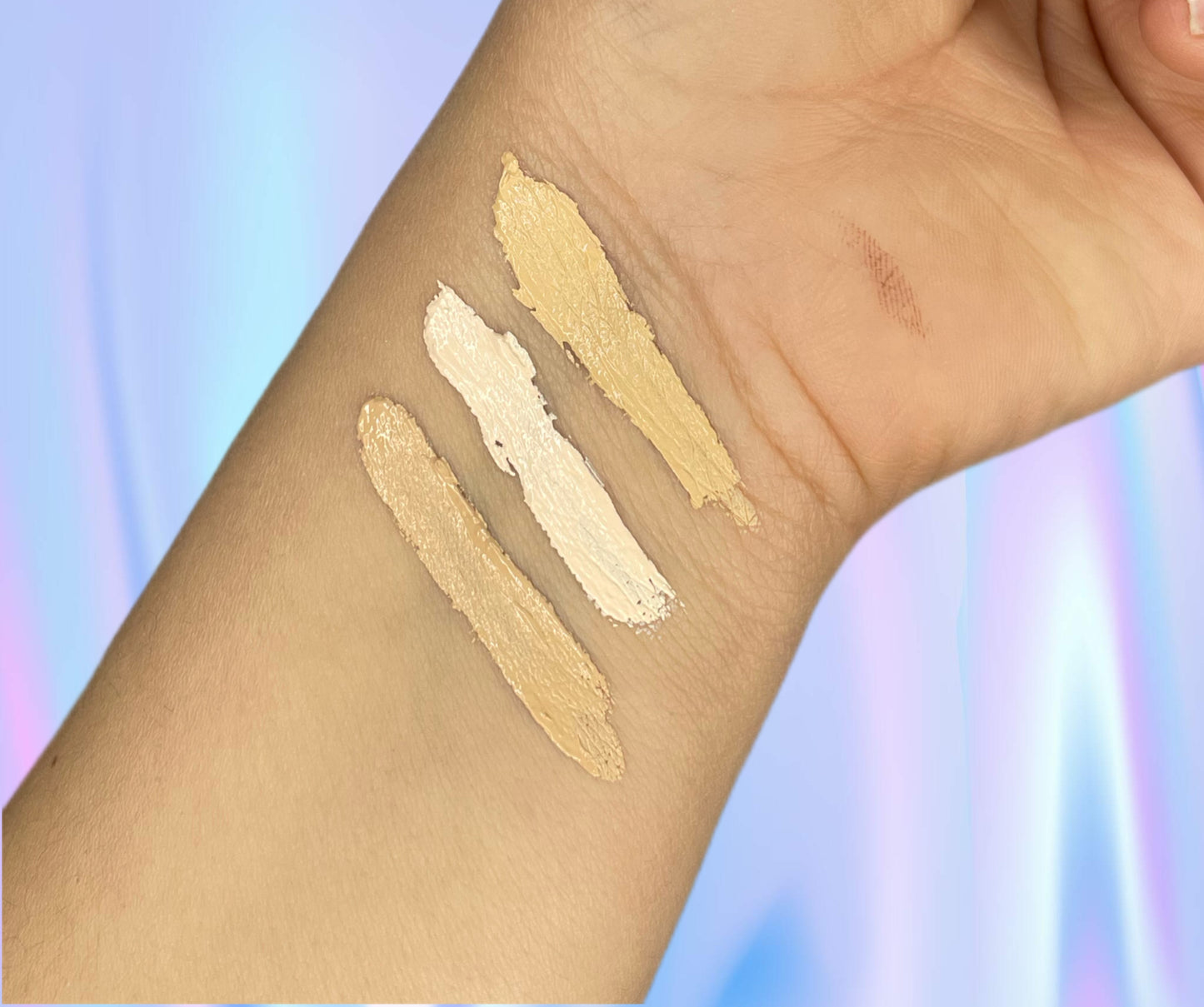 Camouflage full coverage concealers