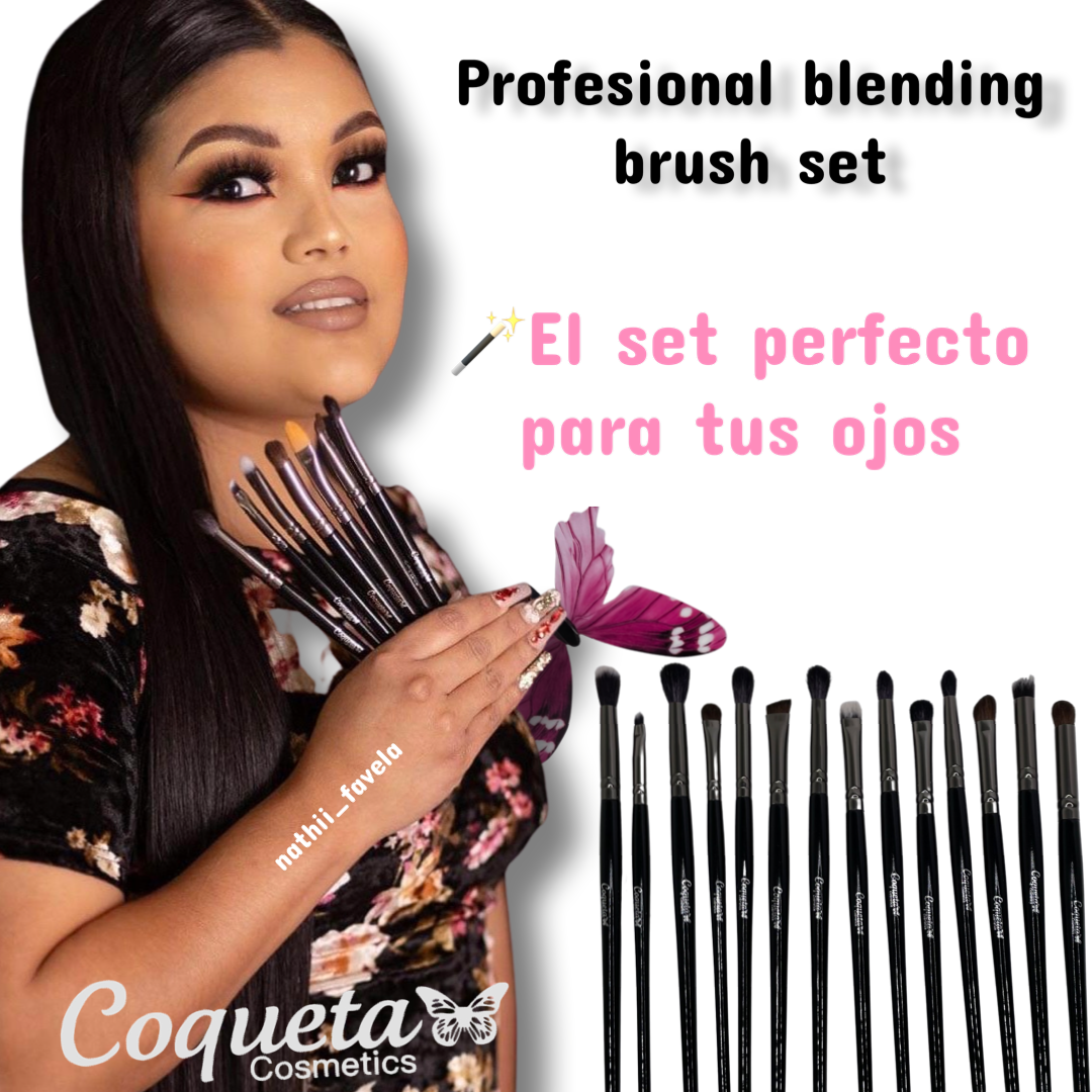 Professional blending brush set