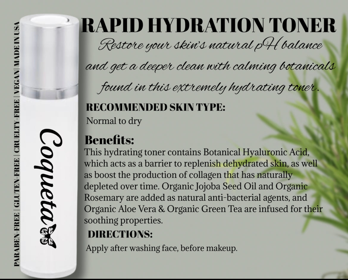 Rapid hydration Toner