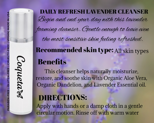 Daily refresh lavender cleanser
